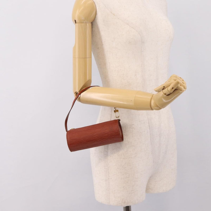 Louis Vuitton Soufflot Pochette Epi Leather Brown Bag