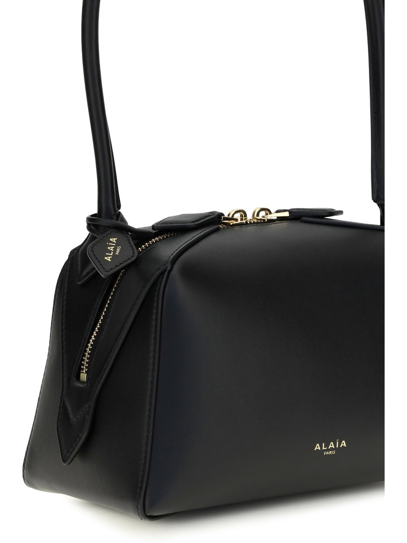 Alaïa Le Bouledogue Small Shoulder Bag — Black Leather