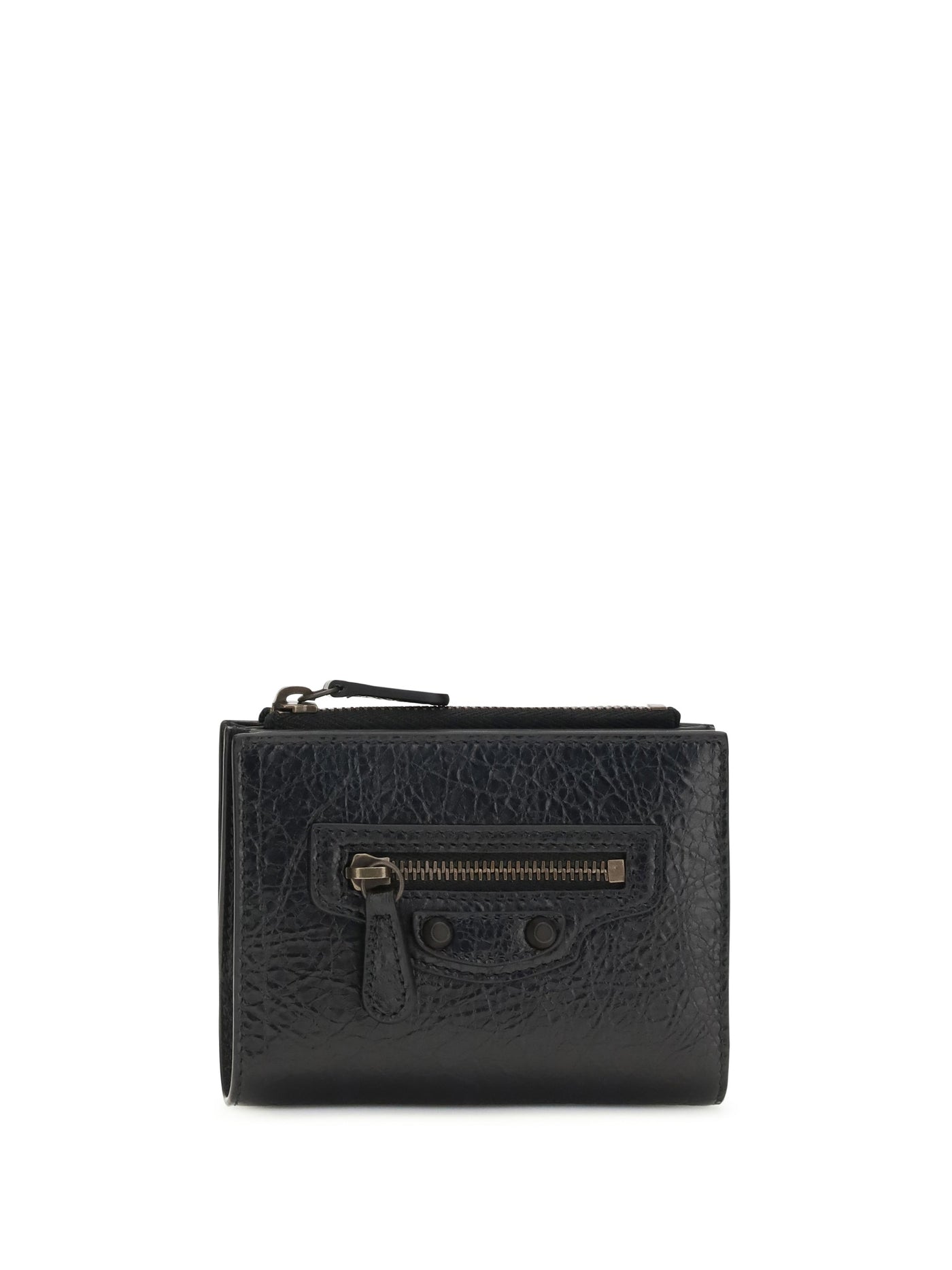 Balenciaga Le City Bi-Fold Wallet — Black Lambskin