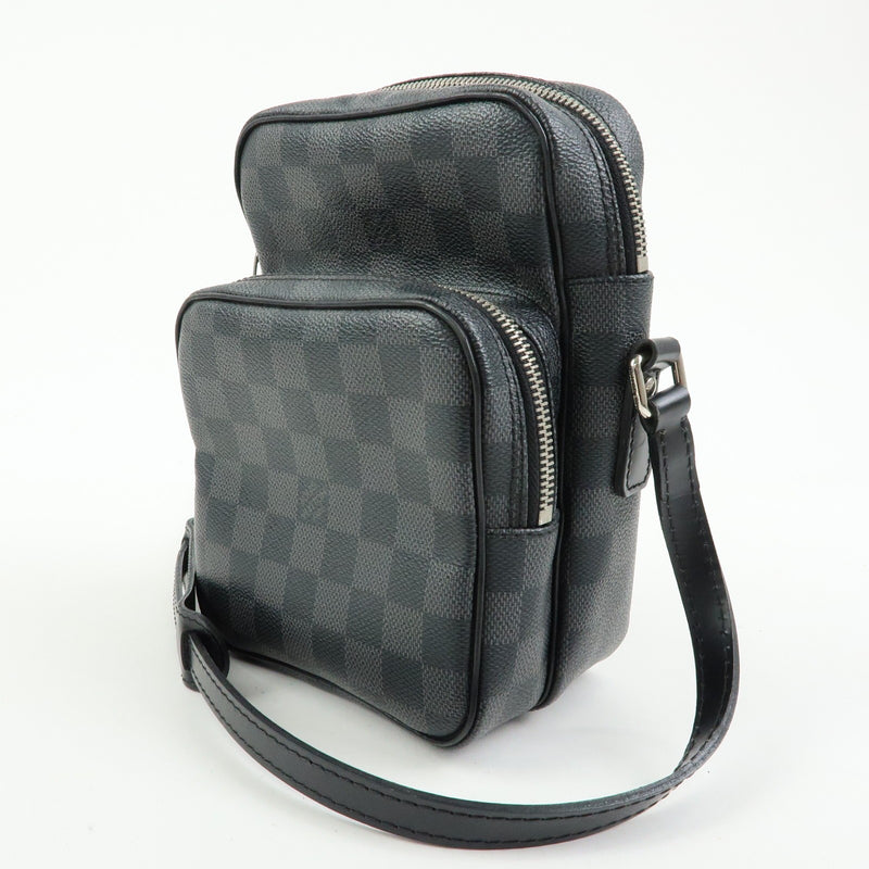 Louis Vuitton Rem Damier Graphite Black Canvas Bag