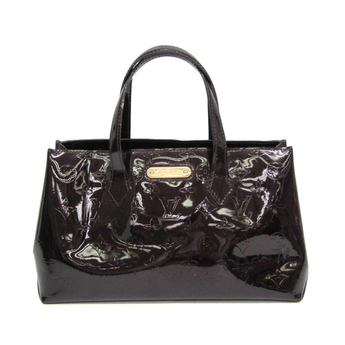 Louis Vuitton Wilshire Monogram Vernis Burgundy Patent_leather Bag