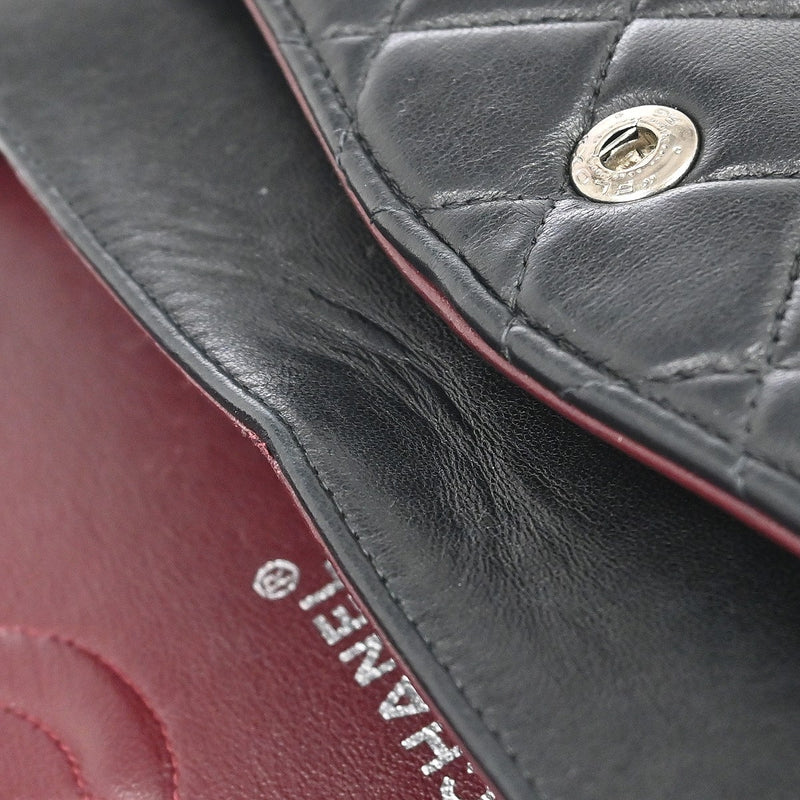 Chanel Classic Double Flap Quilted Lambskin Black Leather Bag