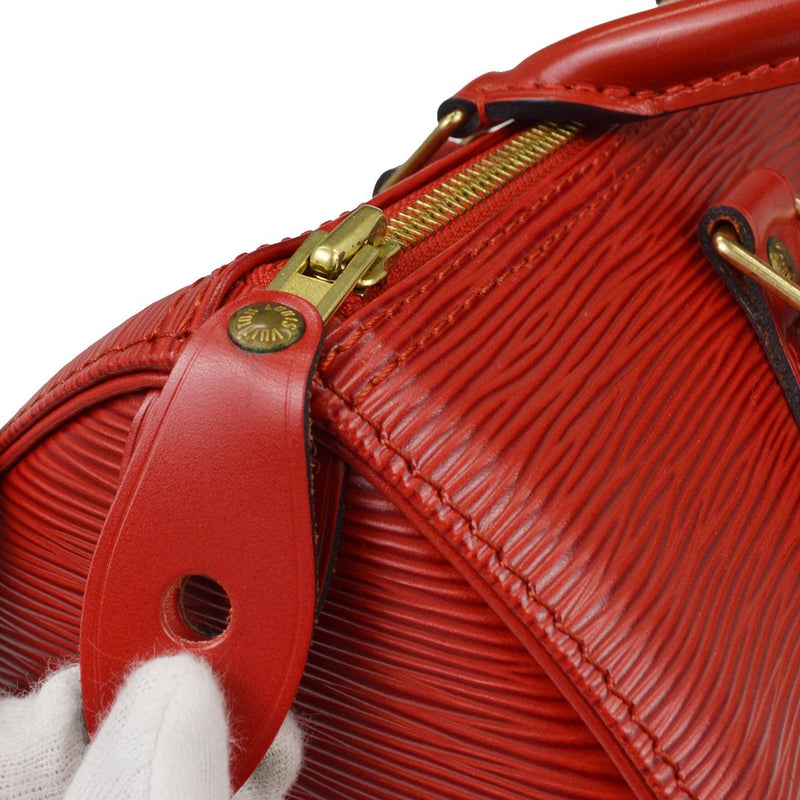 Louis Vuitton Speedy Epi Leather Red Bag