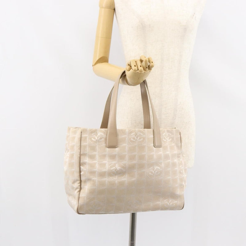 Chanel Travel Line Nylon Beige Bag