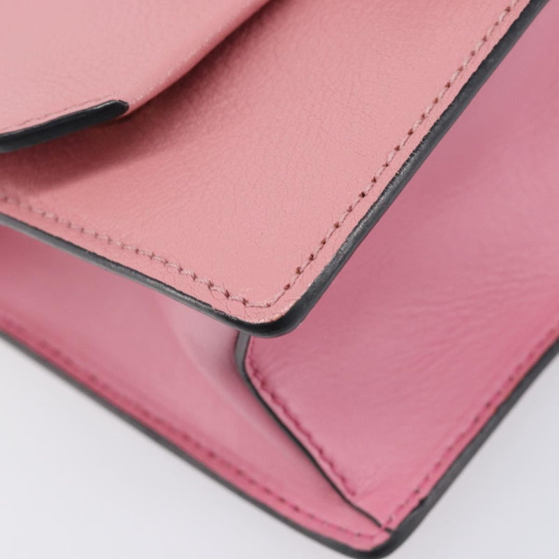 Miu Miu Madras Crystal Flap Leather Pink Bag