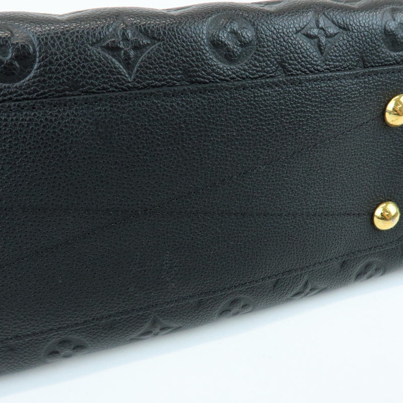 Louis Vuitton Vosges Whipstitch Monogram Empreinte Leather Black Bag