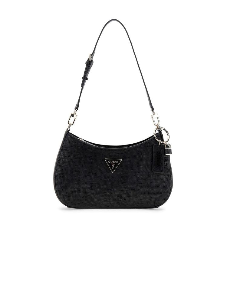 Guess Noelle Ii Crossbody Bag — Black Polyurethane