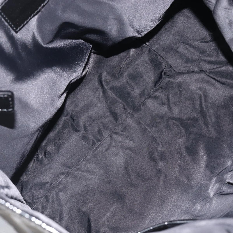 Burberry Nova Check Tote Canvas Pattern Black Nylon