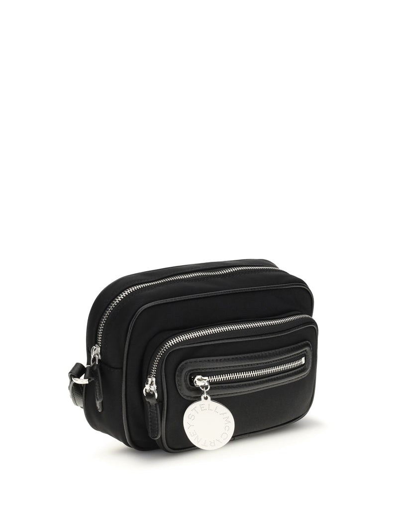 Stella Mccartney Dartmoor Shoulder Bag — Black Polyamide