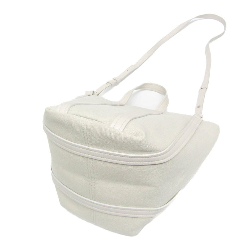 Balenciaga Everyday 2.0 North South Canvas And Leather White Bag