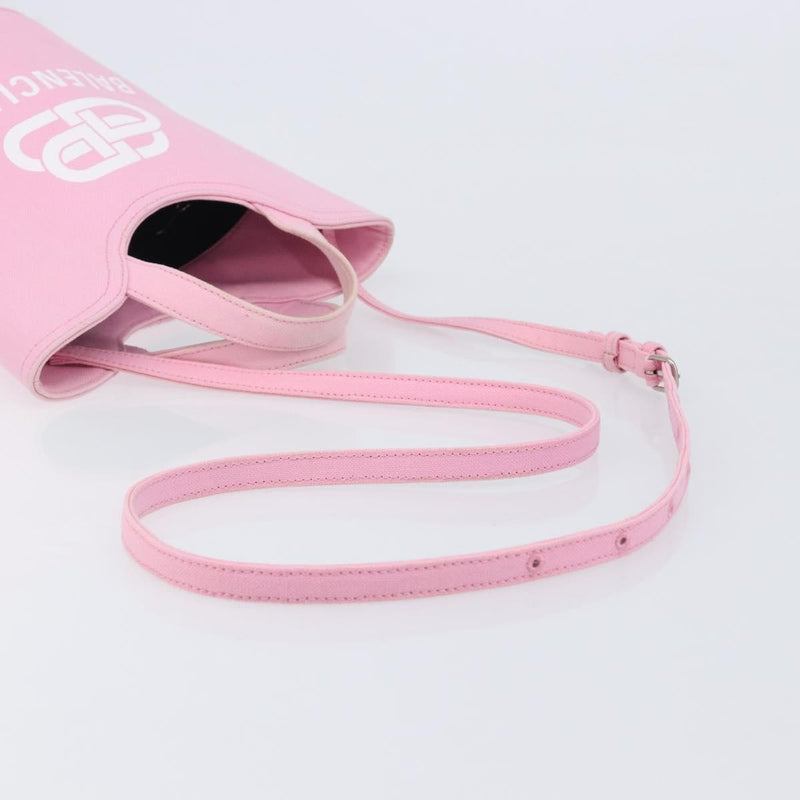 Balenciaga Wave Bucket Printed Canvas Pink Bag
