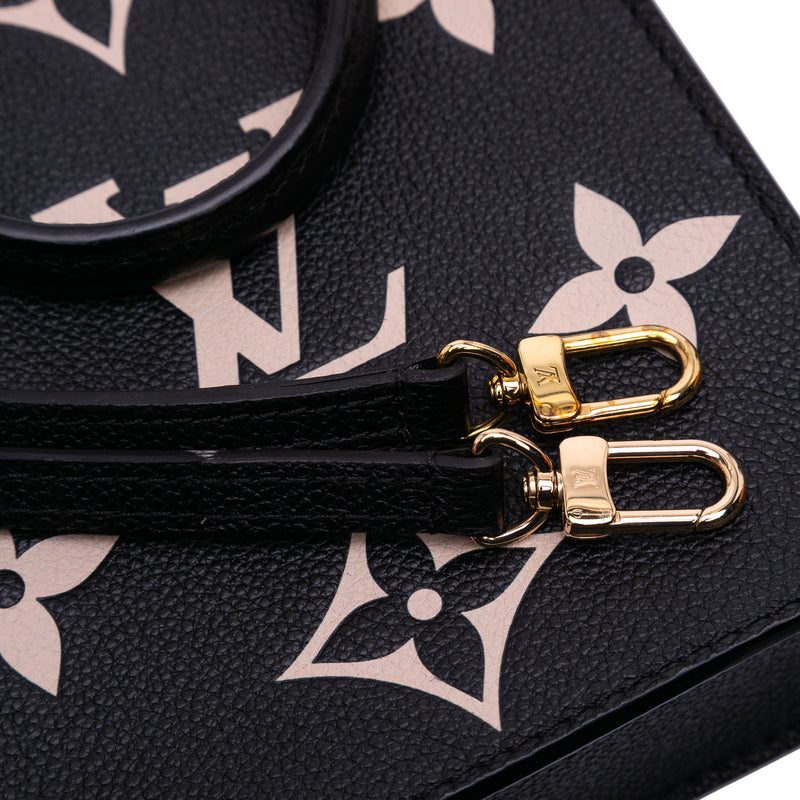 Bicolor Monogram Empreinte Petit Sac Plat - Image 9