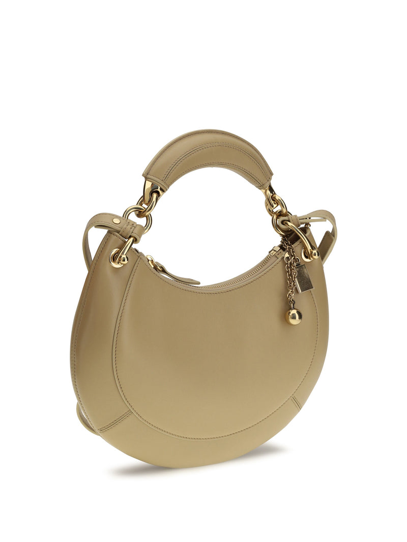 Chloé Marcie Shoulder Bag — Beige Calf Leather