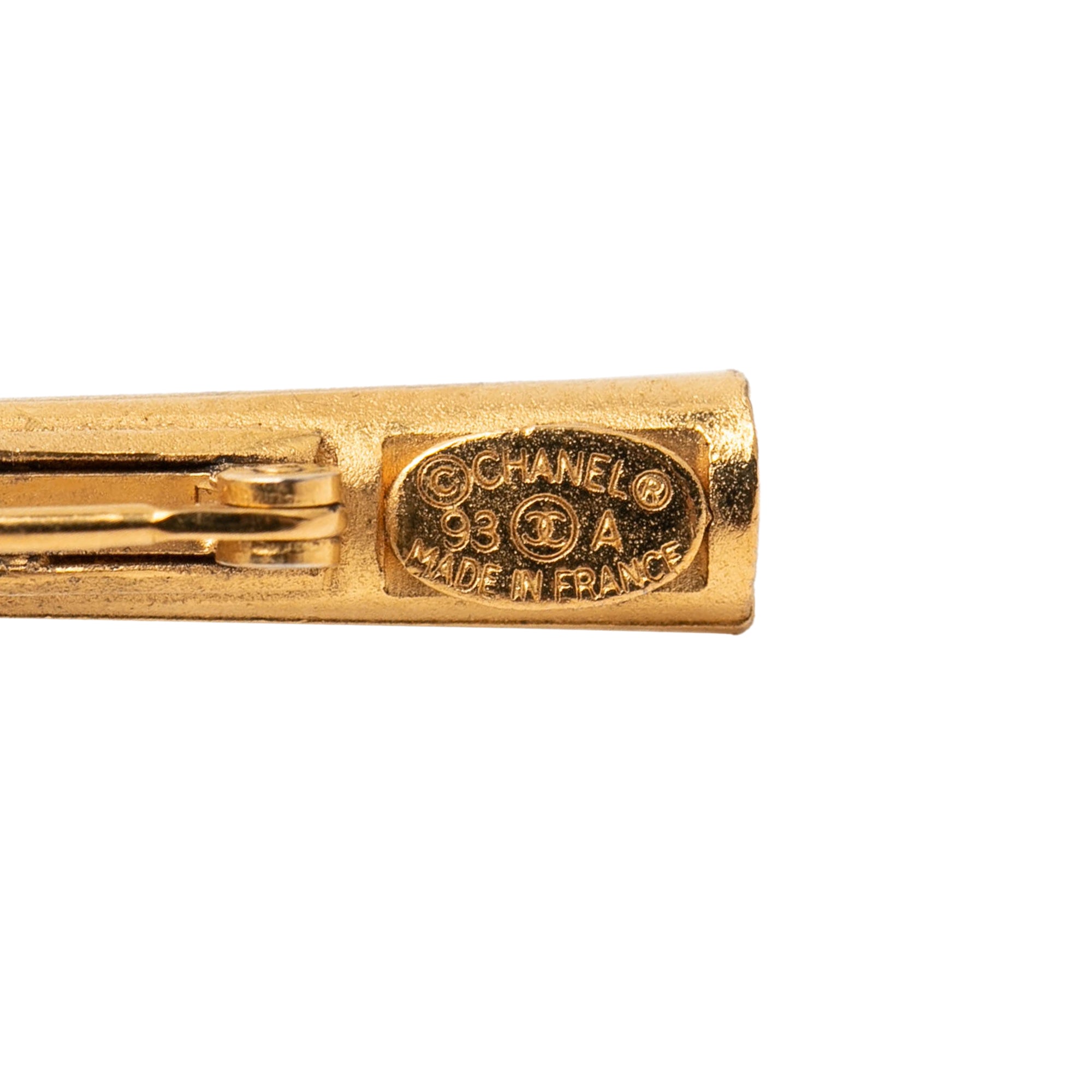 Gold Plated Cambon Paris Arrow Heart Swing Brooch - Image 3