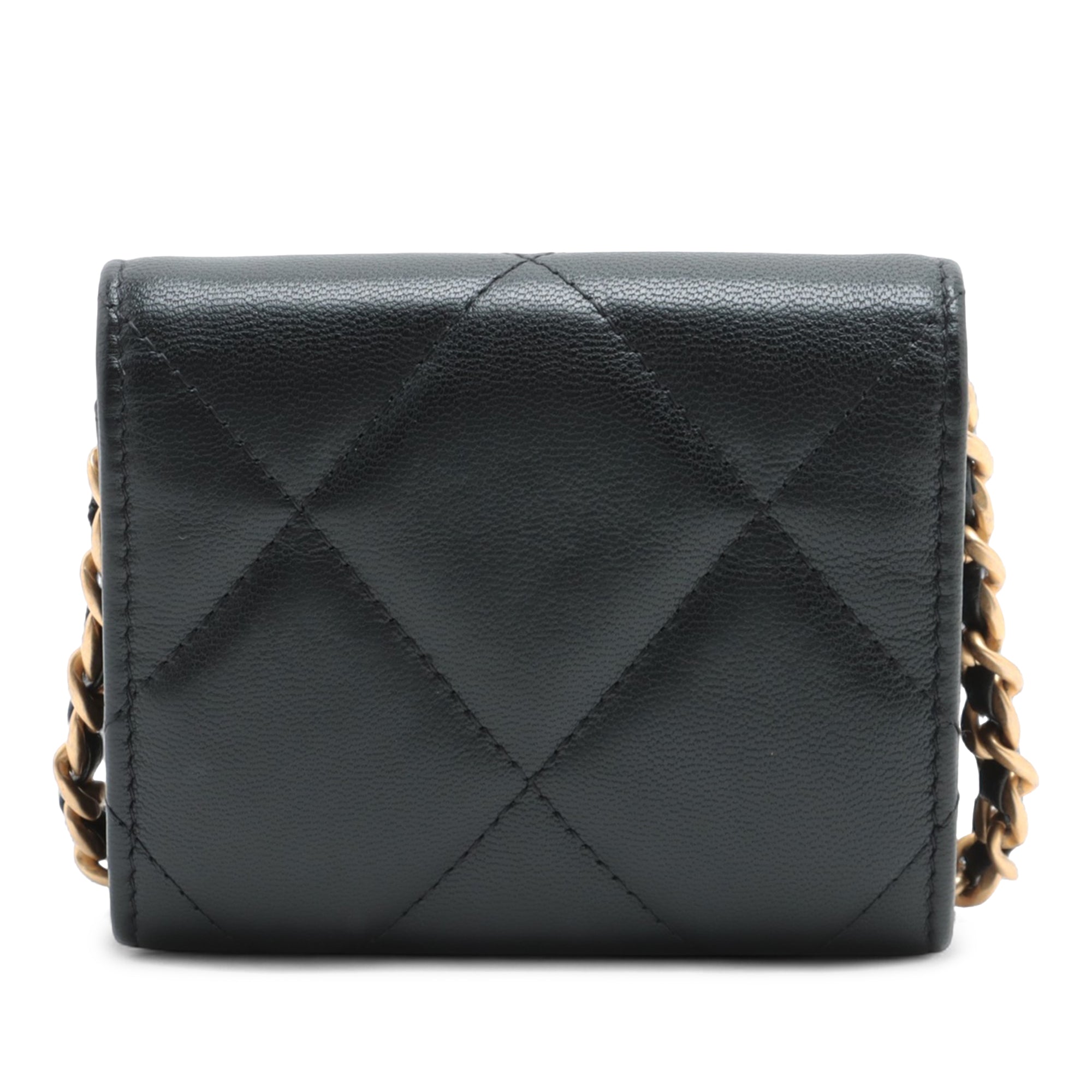 Quilted Lambskin 19 Flap Coin Purse With Chain - Image 2