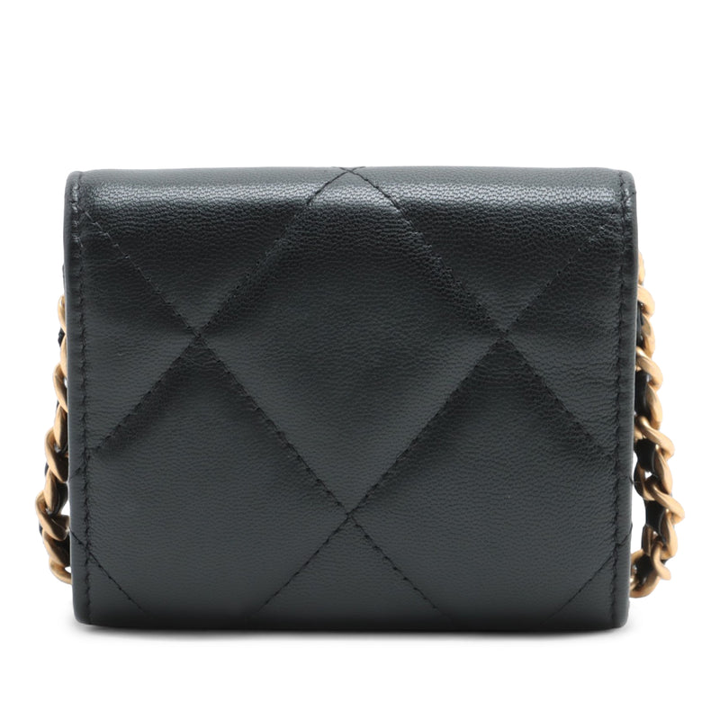 Quilted Lambskin 19 Flap Coin Purse With Chain - Image 2