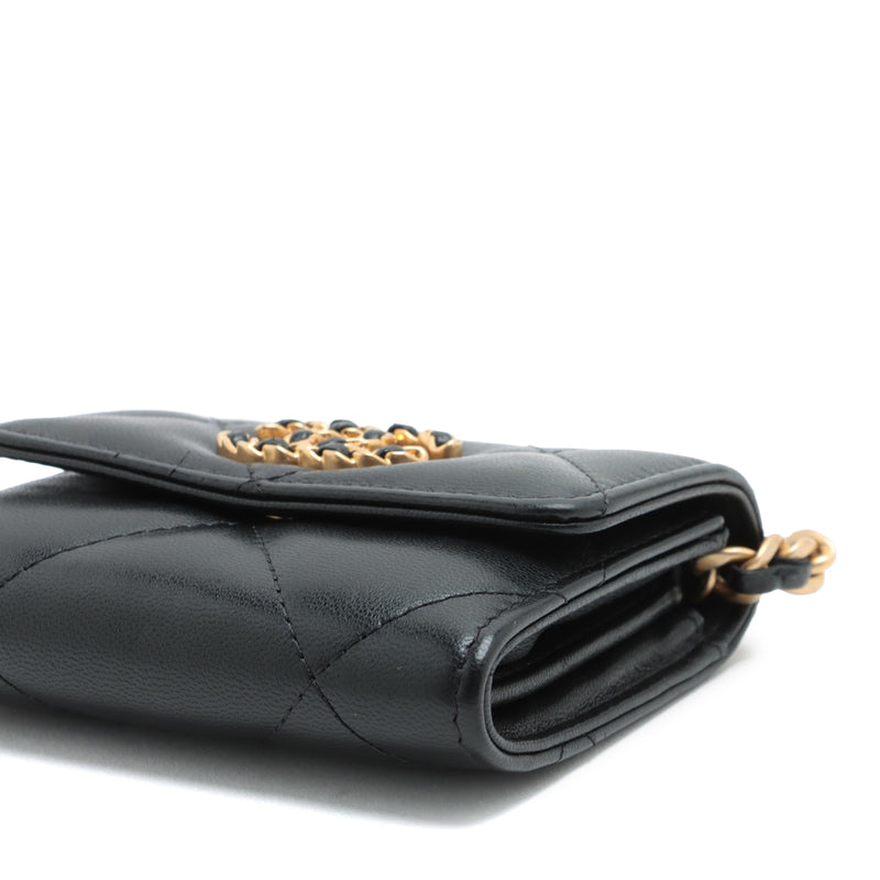 Quilted Lambskin 19 Flap Coin Purse With Chain - Image 8