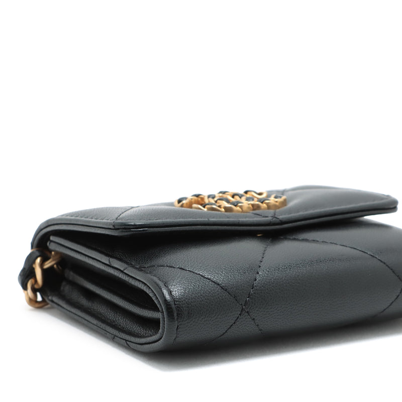 Quilted Lambskin 19 Flap Coin Purse With Chain - Image 9