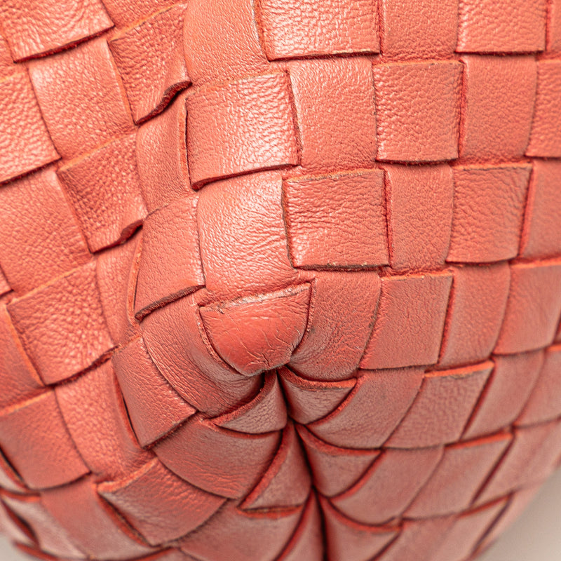 Leather Intrecciato Flap Satchel - Image 10