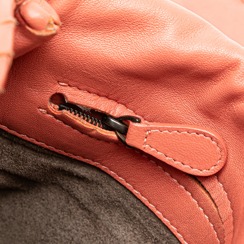 Leather Intrecciato Flap Satchel - Image 7