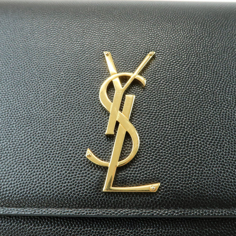 Saint Laurent Classic Monogram Leather Black Bag