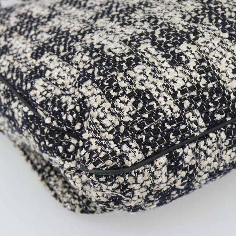 Chanel Camellia Messenger Tweed Black
