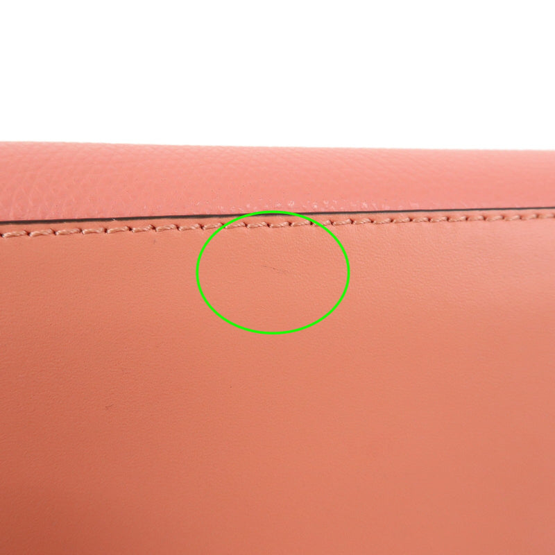 Fendi Ff Diamonds Continental Chain Leather Pink Bag