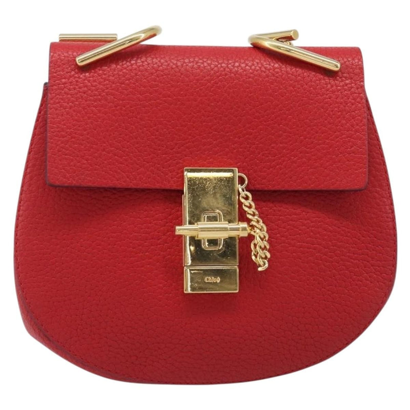 Chloe Drew Leather Red Bag