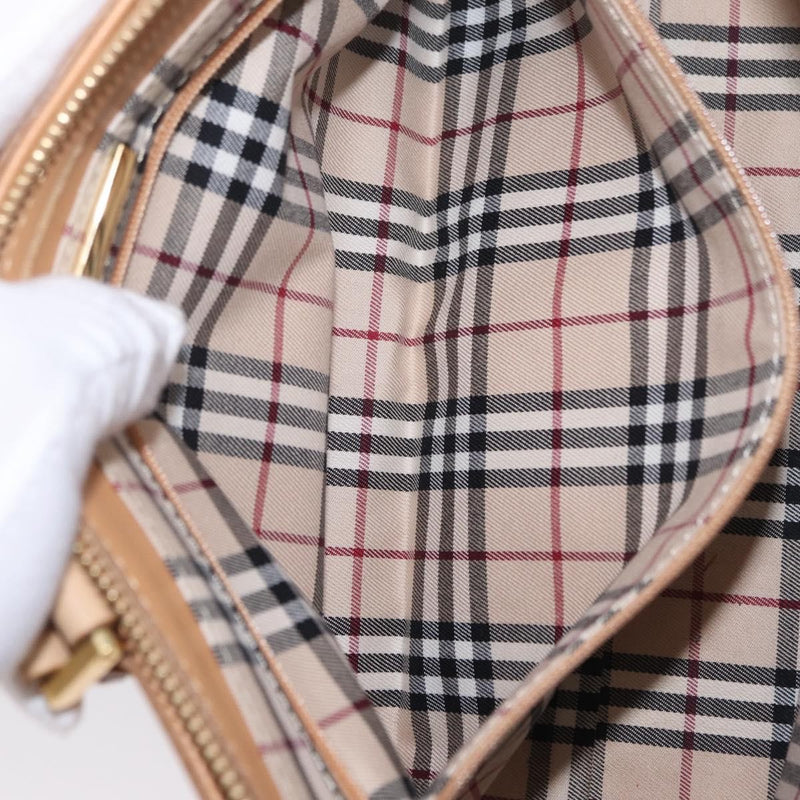 Burberry Handbag Leather Beige Bag