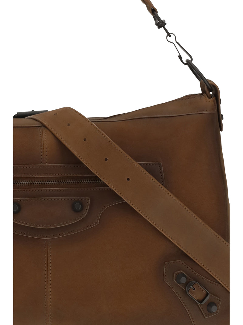 Balenciaga Shoulder Bag — Brown Lamb Ovis Aries