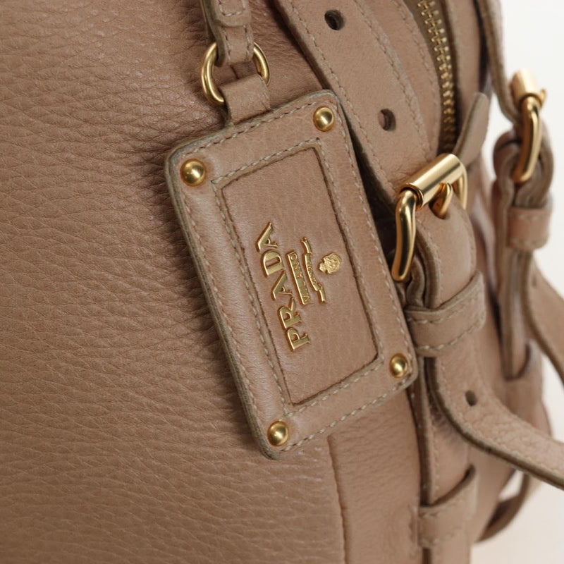 Prada Tote Leather Beige