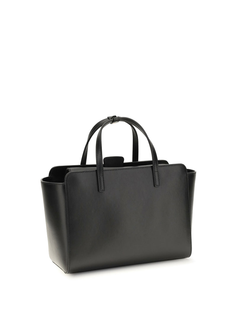 Hidesins Flap Top Handle Bag — Black Calf Leather Bos Taurus