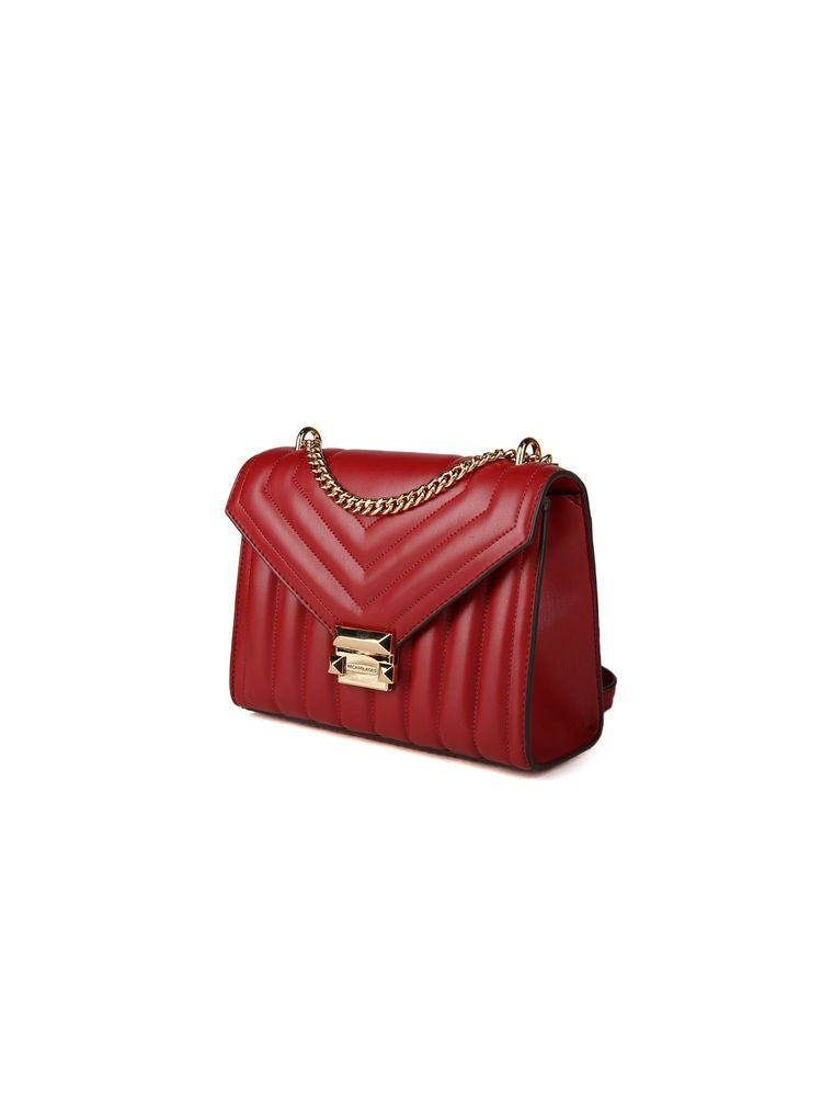 Michael Kors Shoulder Bag — Red Polyurethane