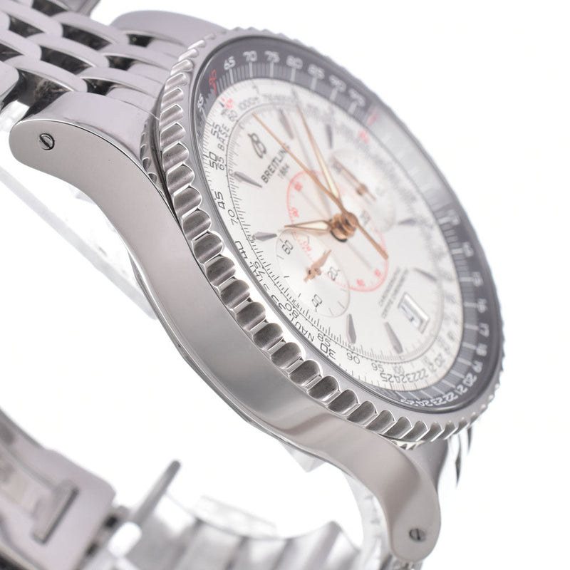 Breitling Navitimer Montbrillant Chronograph Automatic Stainless Steel And Leather Watches