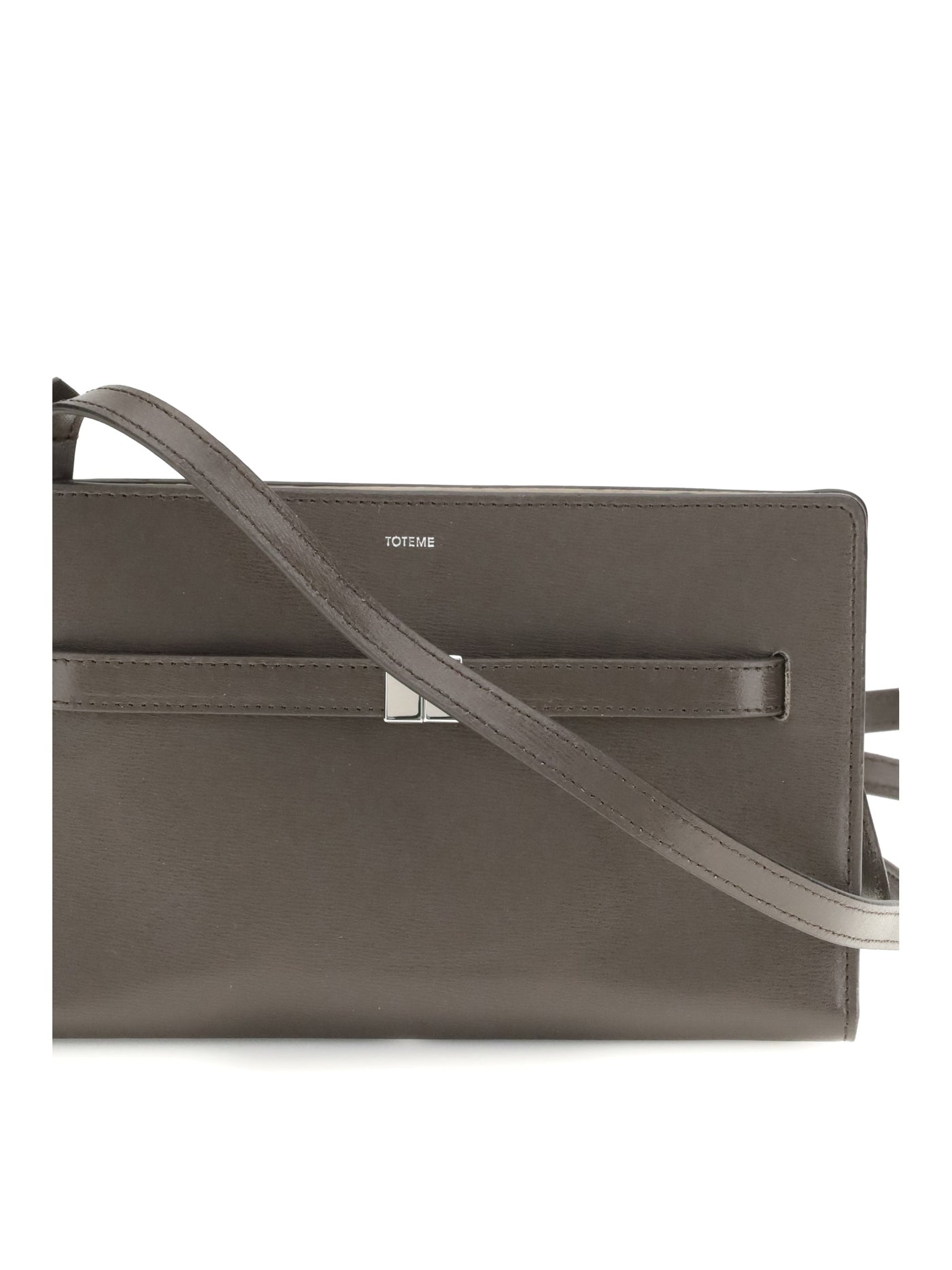 Toteme Crossbody Bag — Gray Cow Leather