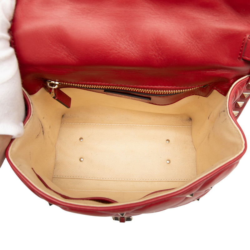 Medium Lambskin Candystud Top Handle Satchel - Image 4