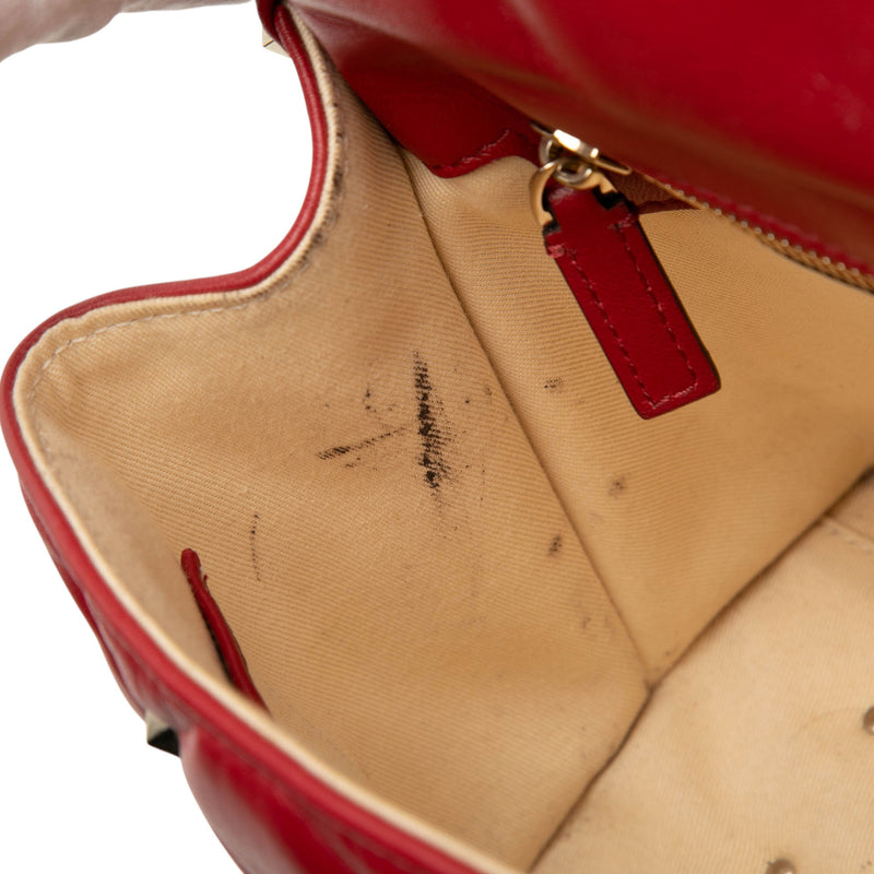 Medium Lambskin Candystud Top Handle Satchel - Image 6