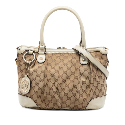 GG Canvas Sukey Satchel - Image 1