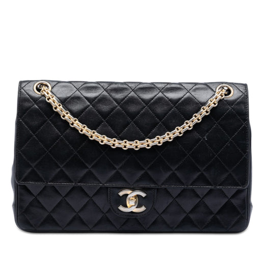 Medium CC Quilted Lambskin Bijoux Chain Double Flap - Image 1