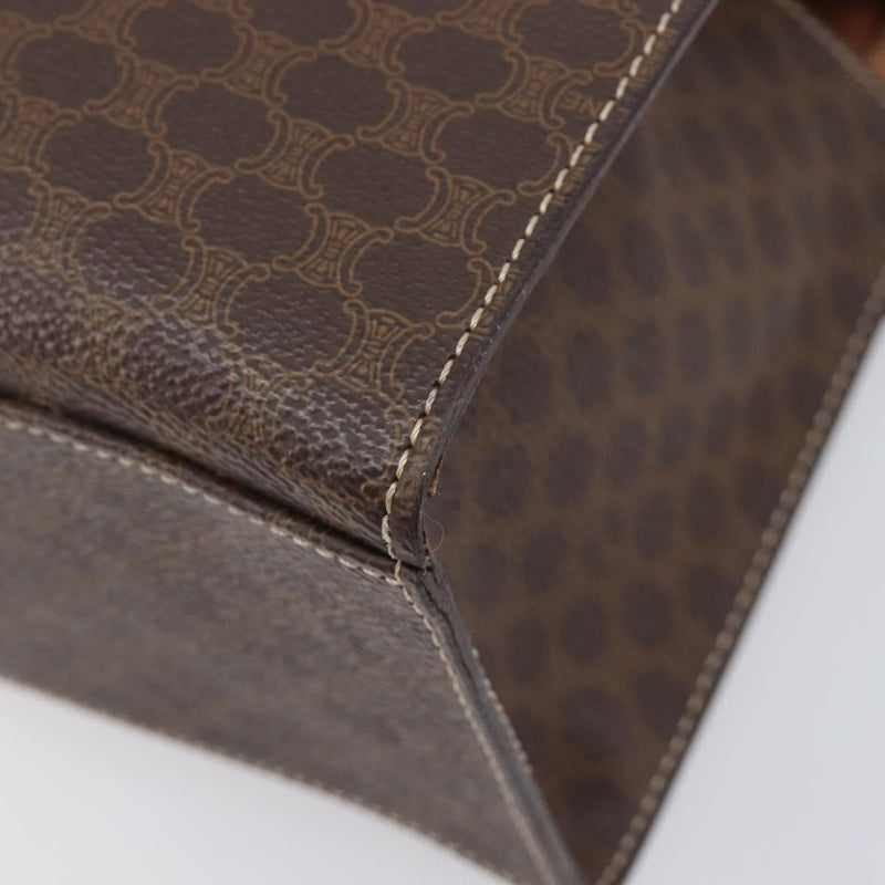 Celine Handbag Canvas Brown Bag
