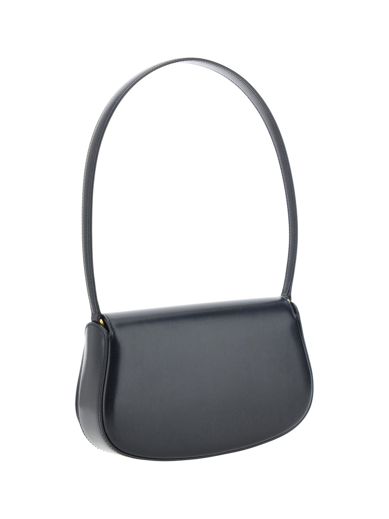 Saint Laurent Mini Voltaire Shoulder Bag — Black Calf Leather Bos Taurus