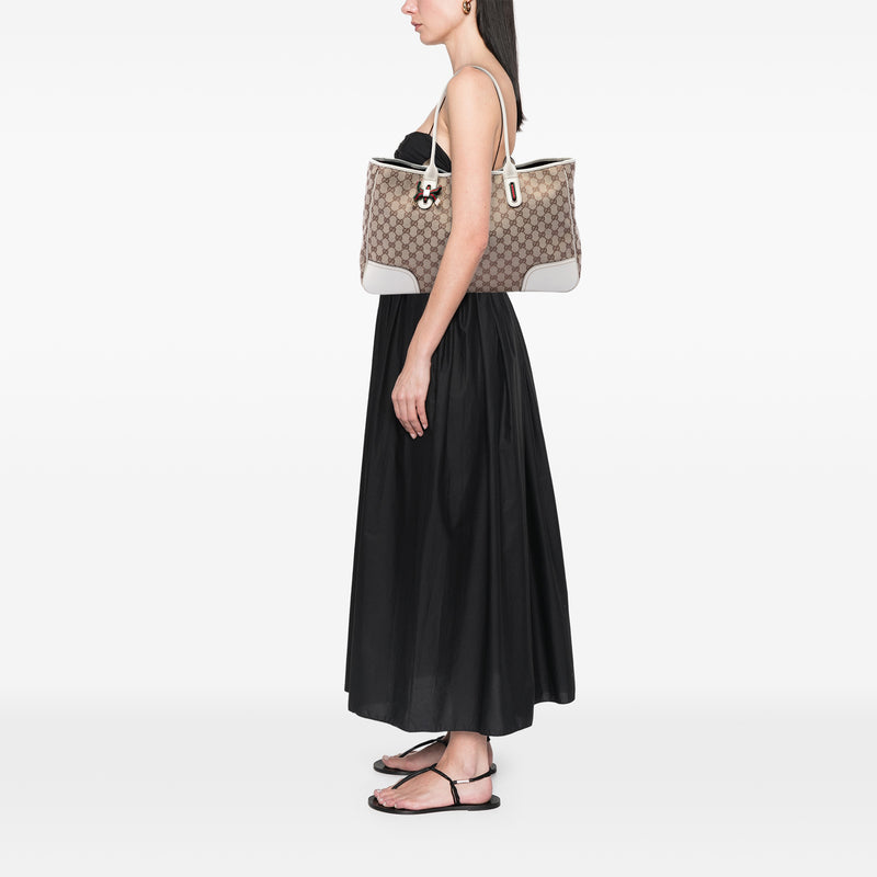 GG Canvas Web Princy Tote - Image 6