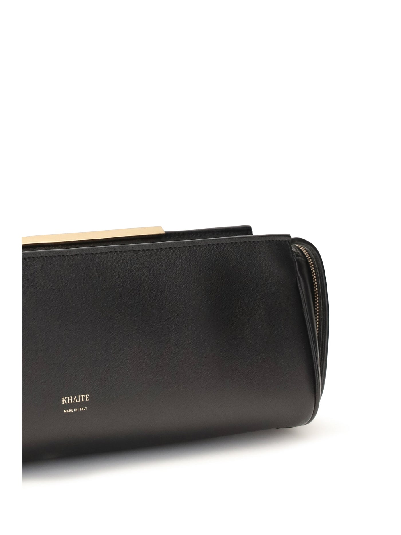 Khaite Calf Leather Clutch — Black