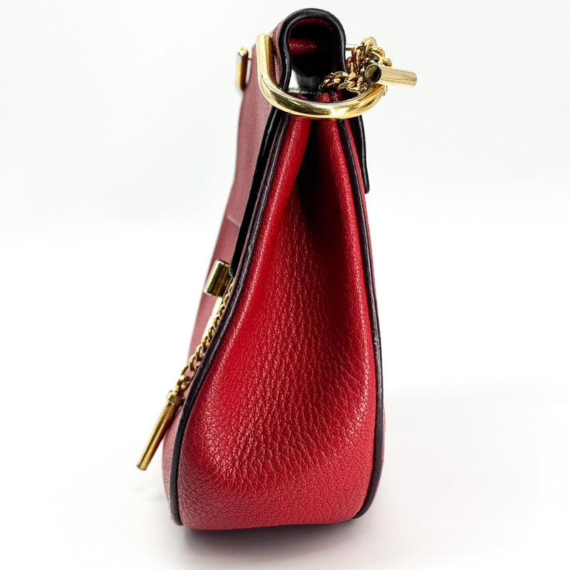 Chloe Drew Leather Red Bag