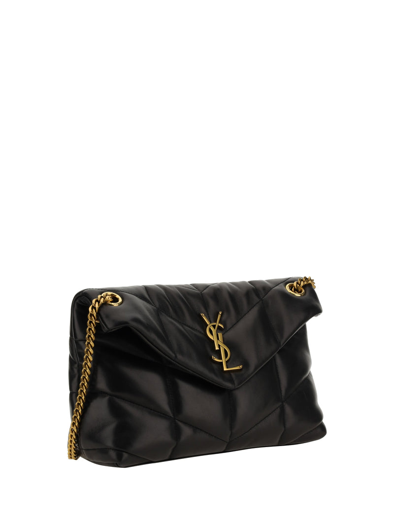 Saint Laurent Shoulder Bag — Black Lamb