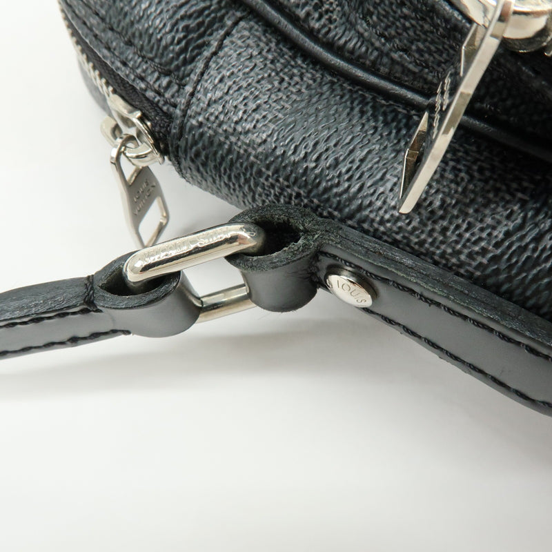 Louis Vuitton Rem Damier Graphite Black Canvas Bag
