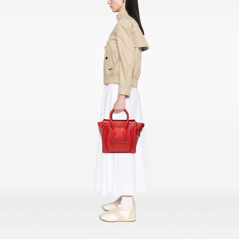 Micro Calfskin Luggage Tote - Image 7