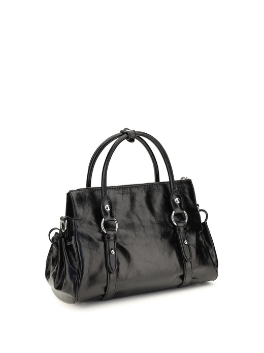 Miu Miu Calf Leather Shoulder Bag — Black