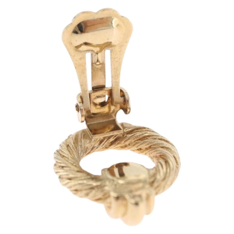 Christian Dior Vintage Clip-On Metal Gold Bijoux