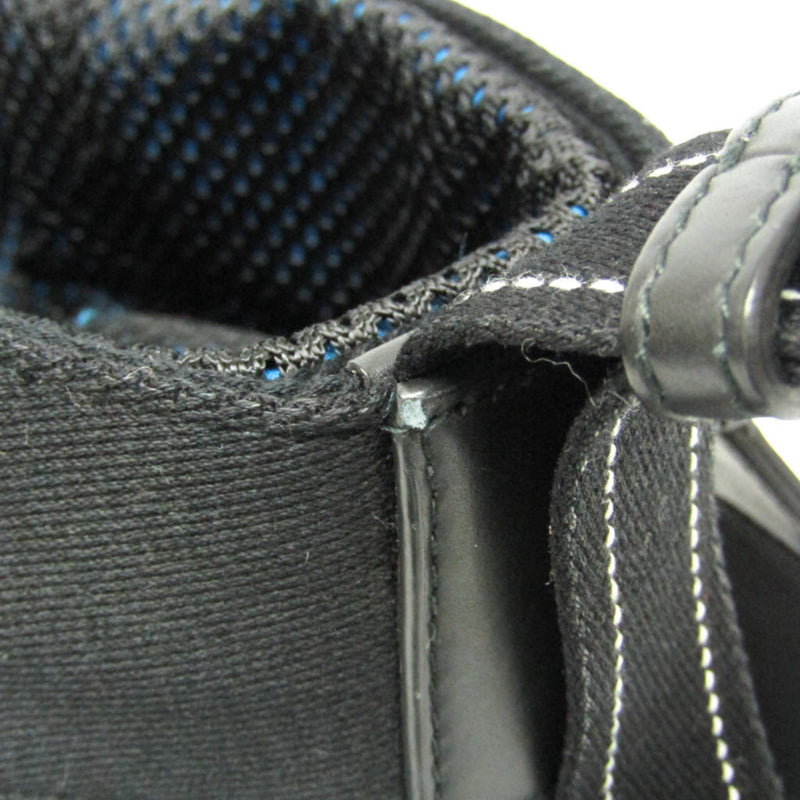 Bottega Veneta Paper Touch Bucket Nylon With Mesh Black Bag